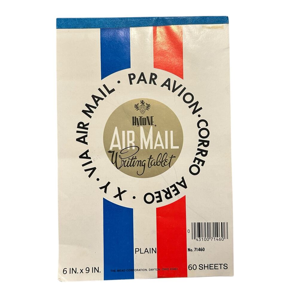 VTG Mead Par Avion Air Mail 6x9 Inch Sheets Tablet Notebook Paper Made in USA